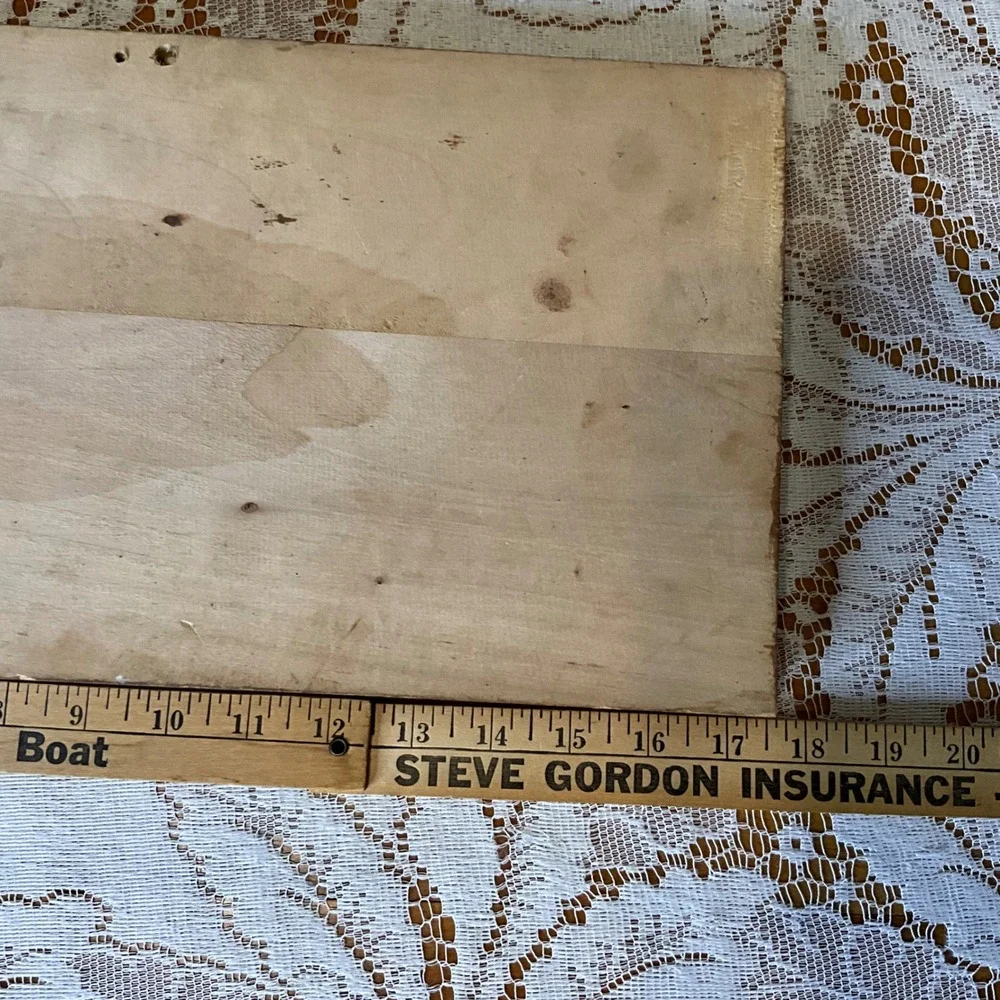 Vintage Hand Carved Wood‎ Relief Plaque Horse Sled Logger Cottagecore Rustic